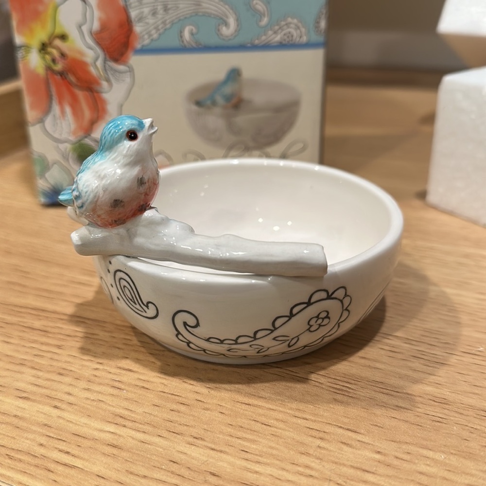 Fitz and Floyd Paisley Park Trinket Bowl - Picture 2 of 5